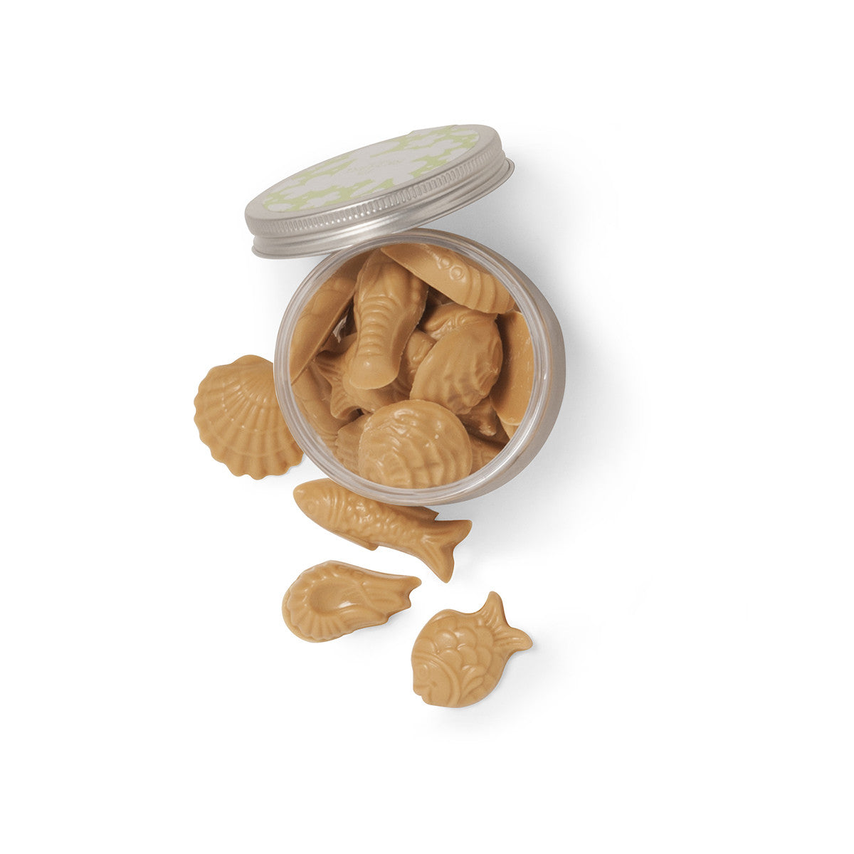 Easter chocolate, 1 jar of bisket chocolate figures High-end gourmet chocolate.
