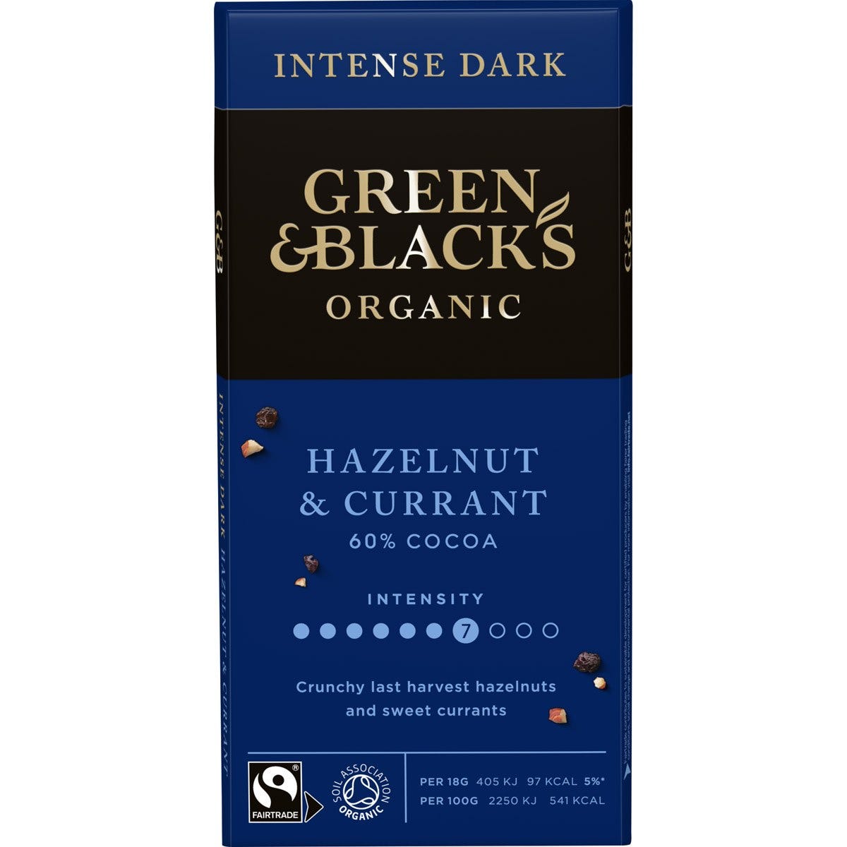 G&B Organic Hazelnut & Currant 90g Bar - Chocolate Gifts Heaven