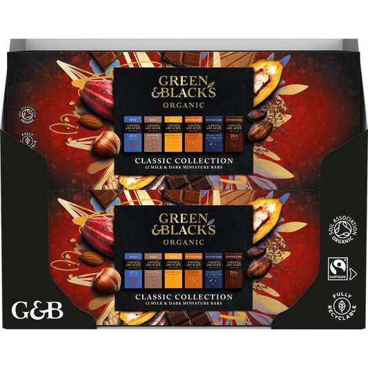 Green & Black's Classic Miniatures Chocolate Bar Collection 180g (Box...