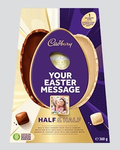 Personalised Half and Half Ultimate Egg XXL 389g