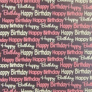 Happy birthday, chocolate transfer sheets x2