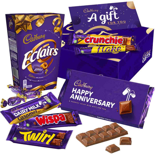 Cadbury Happy Anniversary Chocolate Gift - Chocolate Gifts Heaven