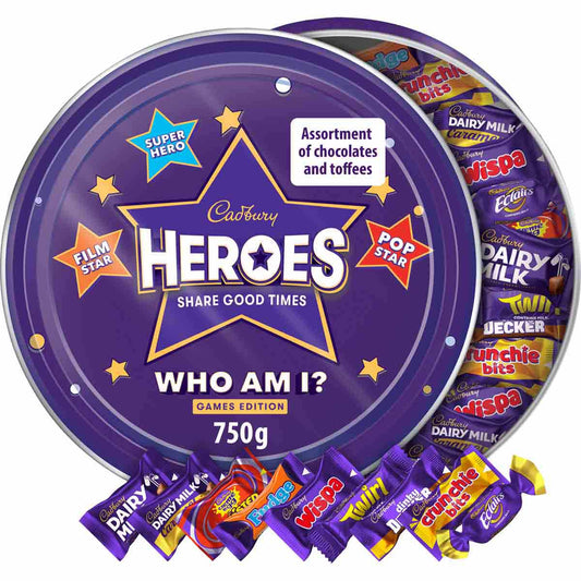 Cadbury Heroes Limited Game Edition Tin 750g - Chocolate Gifts Heaven