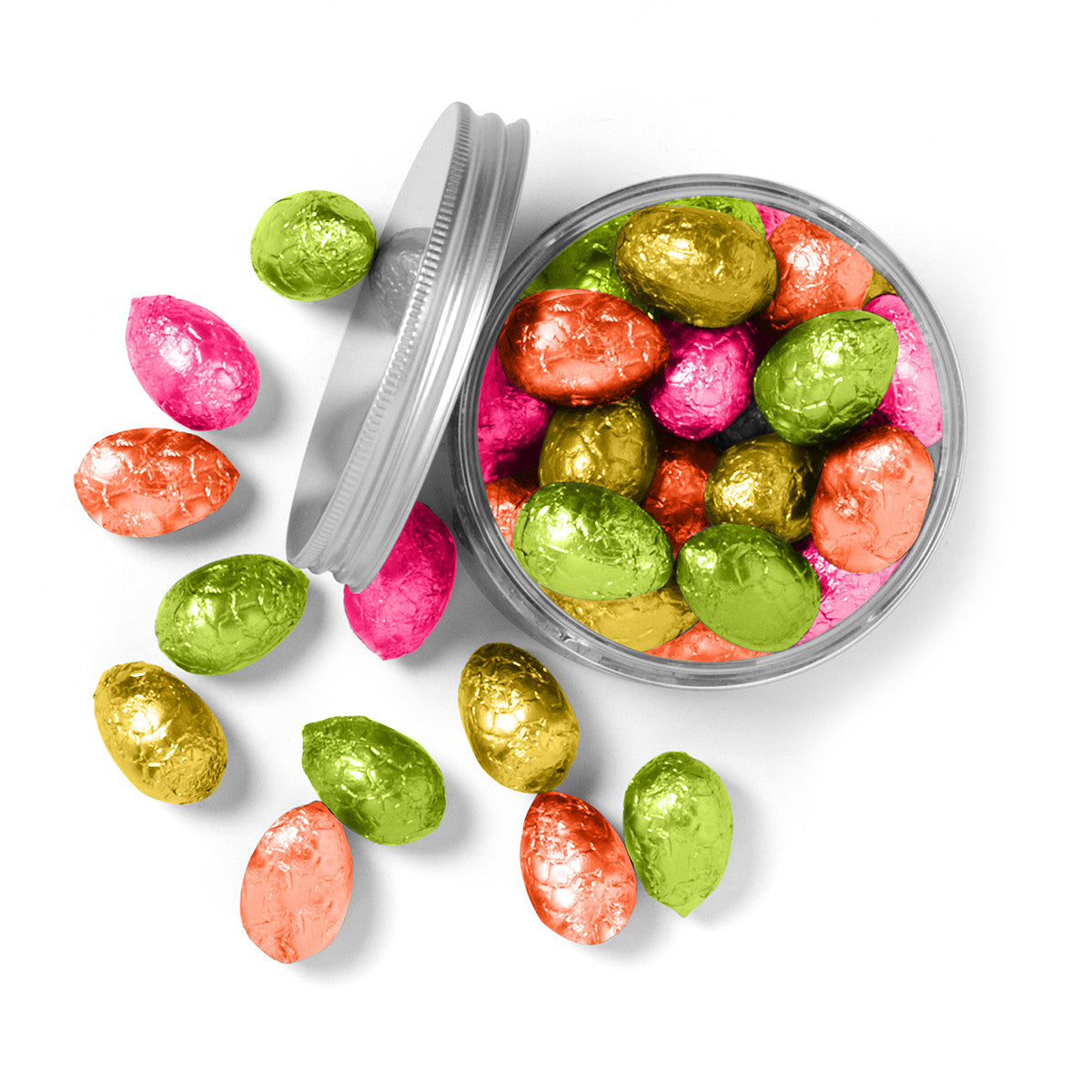 Easter chocolate, 1 large jar of assorted filled eggs. The perfect chocolates for an incredible Easter hunt.