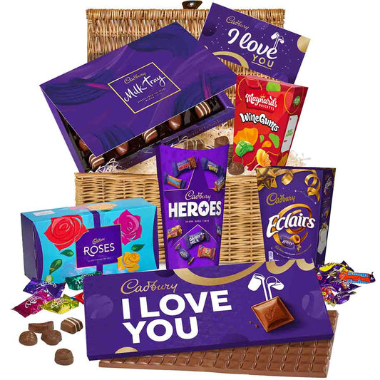 Cadbury Ultimate I Love You Chocolate Hamper Basket