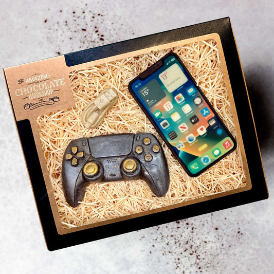 Chocolate iPhone, Games Controller & USB Charger Cable Gift Set