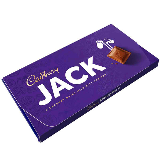 Cadbury Jack Dairy Milk Chocolate Bar with Gift Envelope - Chocolate Gifts Heaven