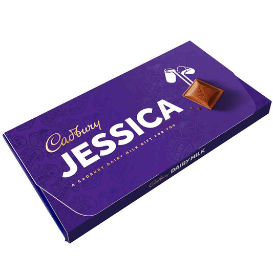 Cadbury Jessica Dairy Milk Chocolate Bar with Gift Envelope - Chocolate Gifts Heaven