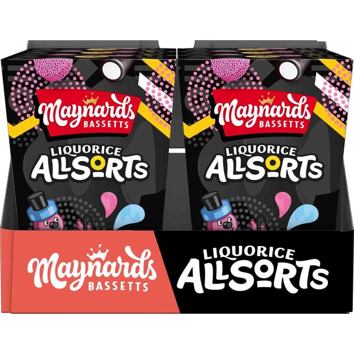 Maynards Bassetts Liquorice Allsorts Carton (Box of 6)