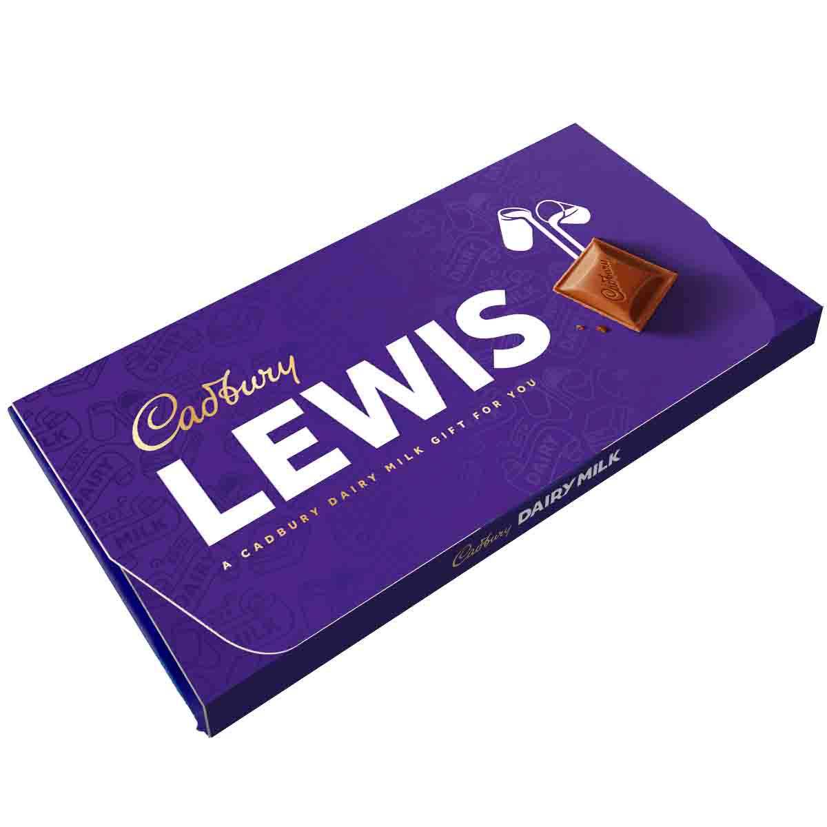 Cadbury Lewis Dairy Milk Chocolate Bar with Gift Envelope - Chocolate Gifts Heaven