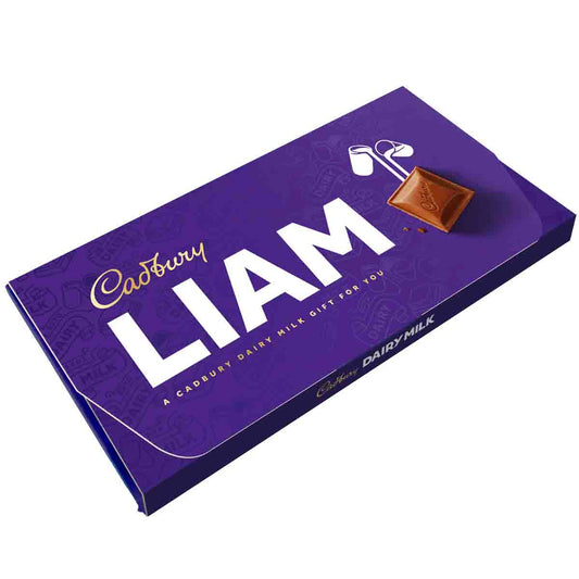 Cadbury Liam Dairy Milk Chocolate Bar with Gift Envelope - Chocolate Gifts Heaven