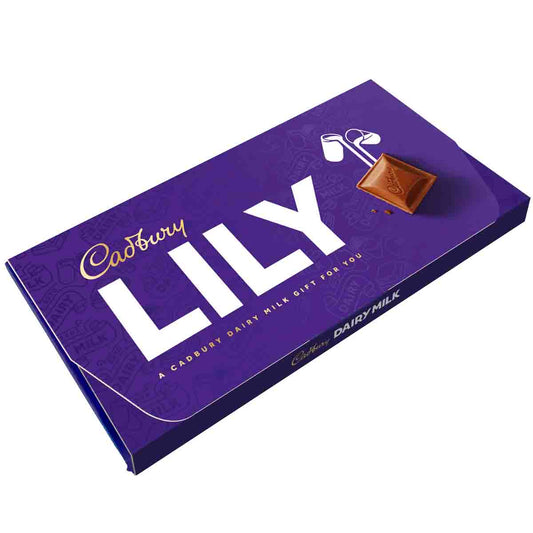 Cadbury Lily Dairy Milk Chocolate Bar with Gift Envelope - Chocolate Gifts Heaven