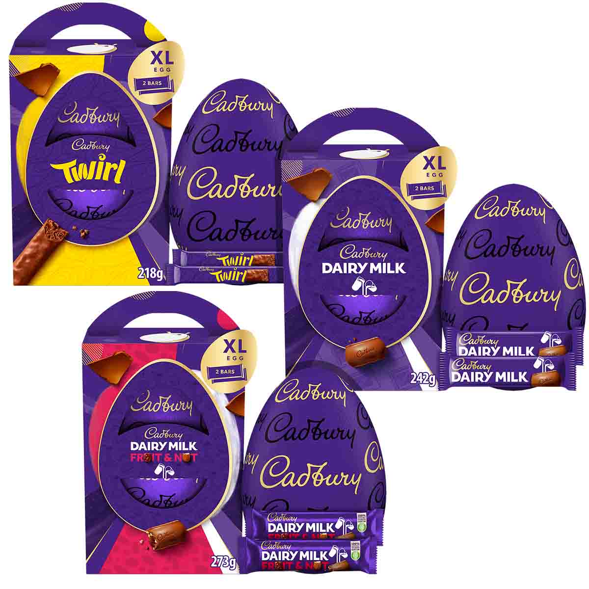 Cadbury Chocolate Easter Eggs XL (Bundle of 3)