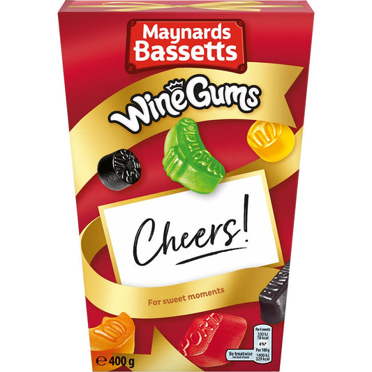 Maynards Bassetts Wine Gums Carton (350g) - Chocolate Gifts Heaven