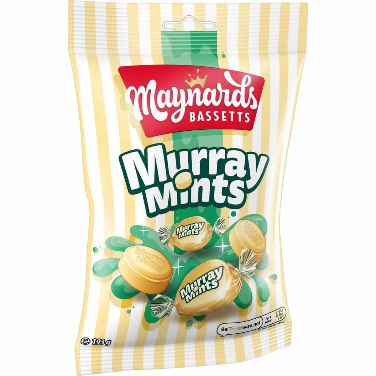Maynards Bassett's Murray Mints 193g (Box of 12)