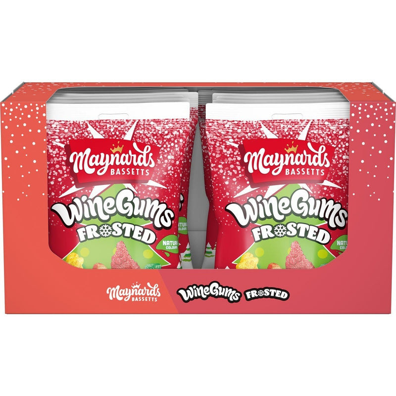 Maynards Bassetts Frosted Wine Gums Bag 130 (Box of 12)