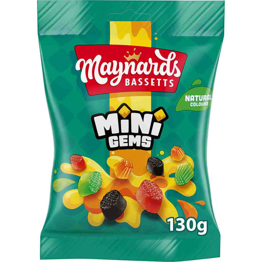 Maynards Bassetts Mini Gems Bag 130g