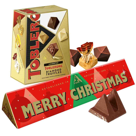 Christmas Toblerone Bar & Truffles Chocolate Bundle