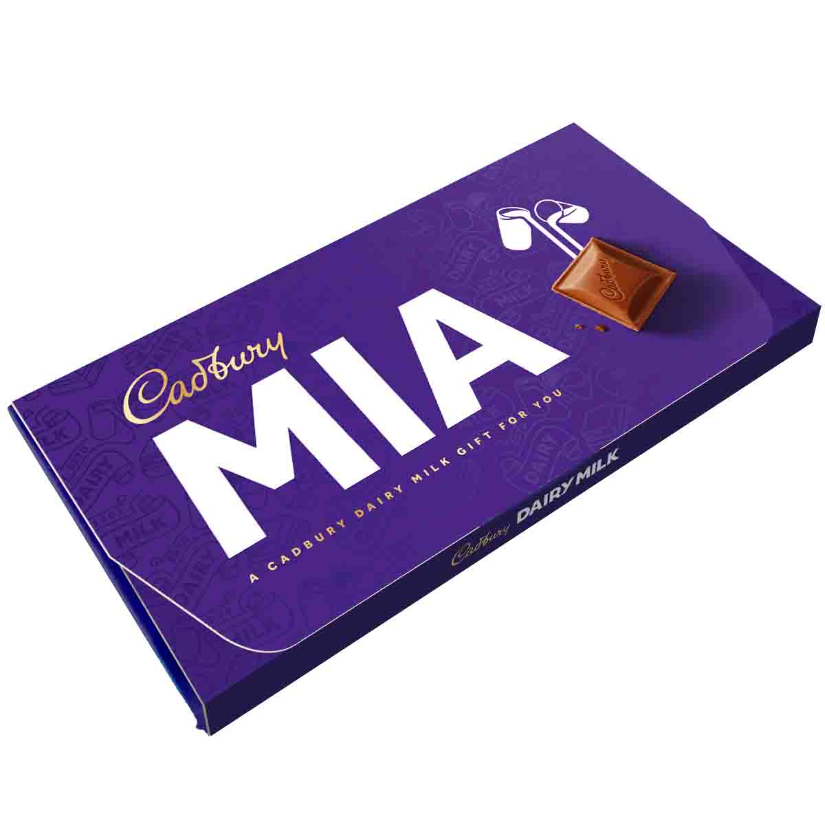 Cadbury Mia Dairy Milk Chocolate Bar with Gift Envelope - Chocolate Gifts Heaven