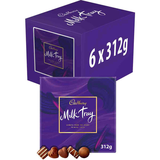 Cadbury Milk Tray Chocolate Box 312g (Box of 6)