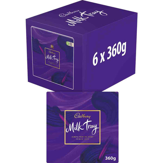 Cadbury Milk Tray Chocolate Box 360g (Box of 6) - Chocolate Gifts Heaven