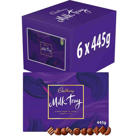 Cadbury Milk Tray Chocolate Box 445g (Box of 6)