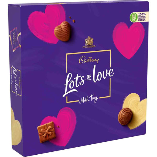 Cadbury Lots of Love Milk Tray 360g - Chocolate Gifts Heaven