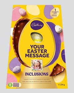 Personalised Mini Eggs Ultimate Egg XXL 389g