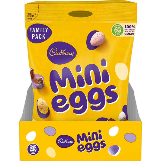 Cadbury Mini Eggs Chocolate Bag 270g (Box of 8) - Chocolate Gifts Heaven