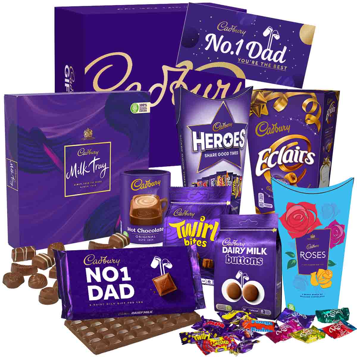 Cadbury Dads Chocolate Sharing Hamper - Chocolate Gifts Heaven
