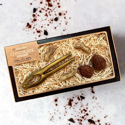 Christmas Chocolate Nutcracker, 2 Walnuts & 3 Peanuts Gift Box