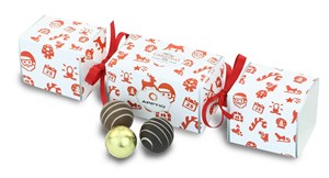 Personalised chocolate Christmas cracker (medium) - Chocolate Gifts Heaven
