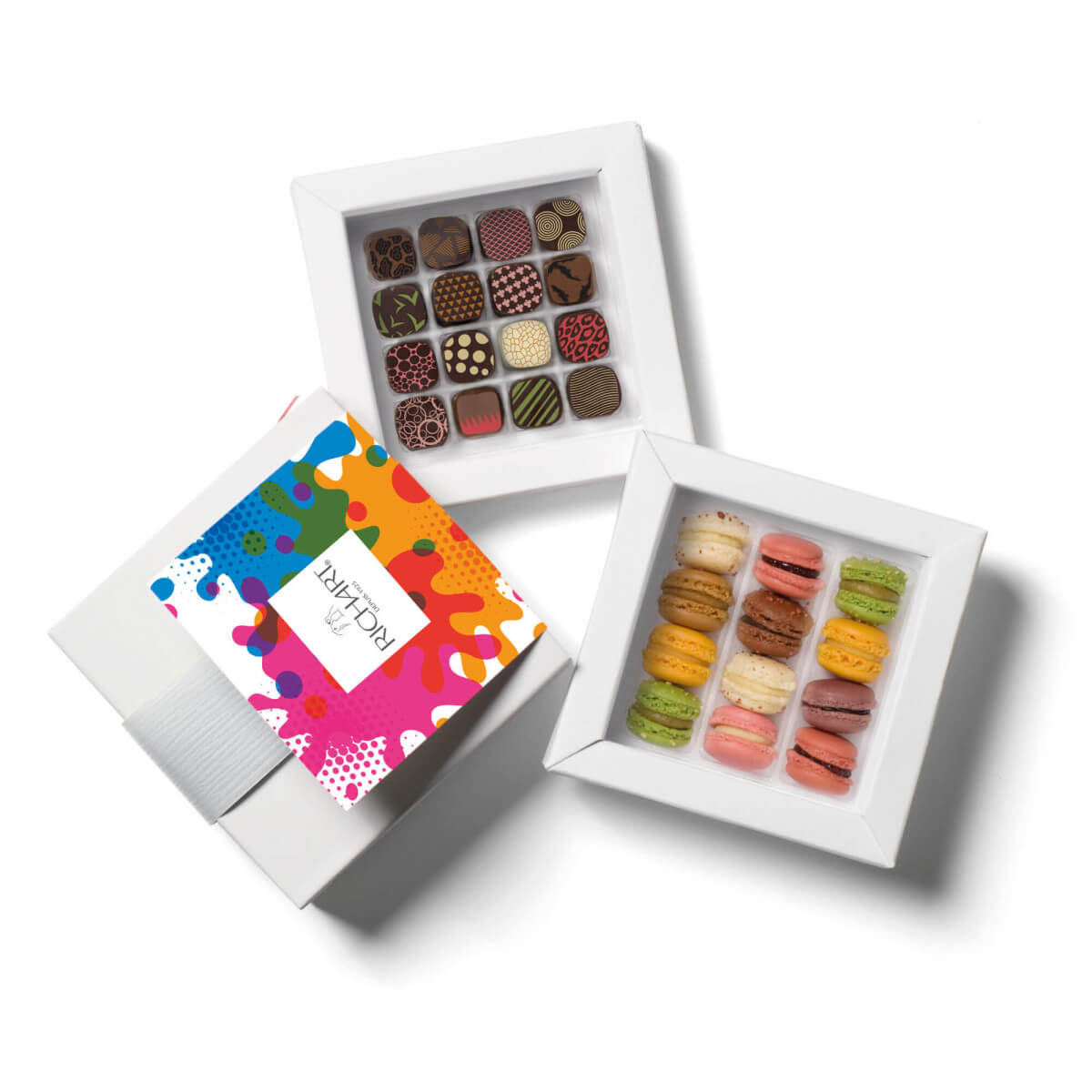 Chocolate corporate gifts Gourmet chocolates and macarons for your business gifts