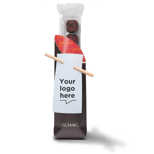 Customizable chocolate corporate gifts Gourmet personalized chocolate nibbles
