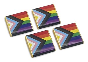Pride Flag Milk Chocolate Neapolitans - Bag of 10 - Chocolate Gifts Heaven