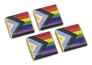 Pride Flag Milk Chocolate Neapolitans - Bulk box of 200