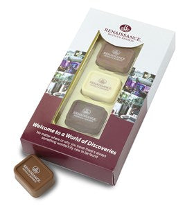 Printed chocolate pralines 3 box - Chocolate Gifts Heaven