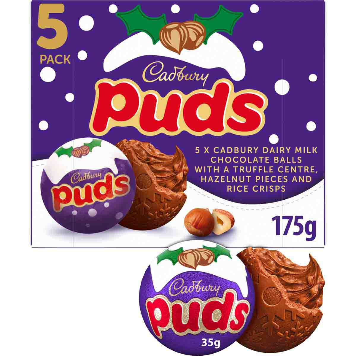 Cadbury Milk Chocolate Puds Box (5 Pack)