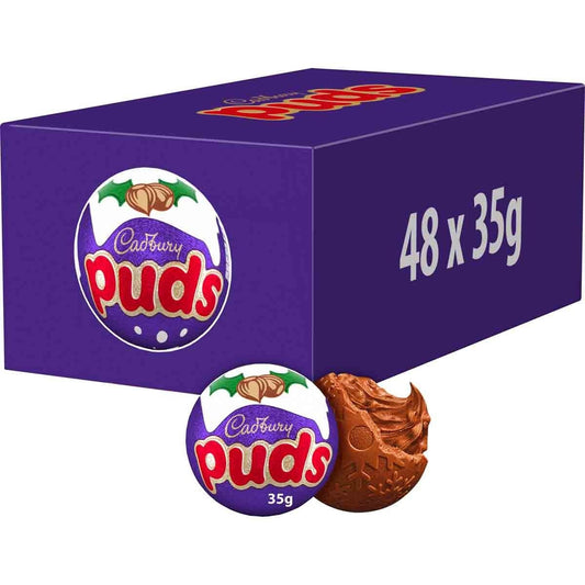 Cadbury Chocolate Christmas Puds 35g (Box of 48)