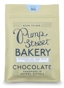 Pump Street Bakery, Ecuador 60% dark milk chocolate bar - Chocolate Gifts Heaven