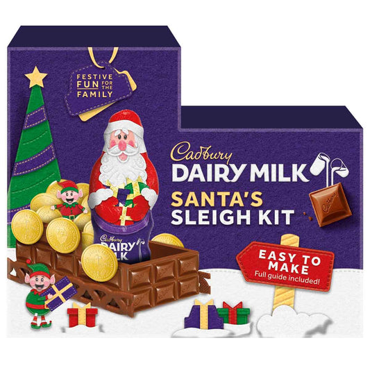 Cadbury Santa's Chocolate Sleigh Build Your Own Kit - Chocolate Gifts Heaven
