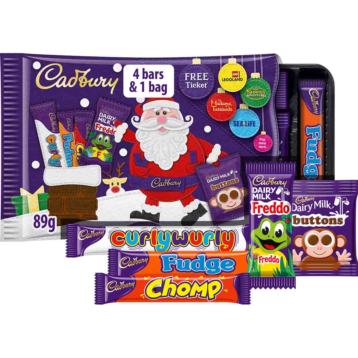 Cadbury Christmas Chocolate Selection Pack 89g - Chocolate Gifts Heaven
