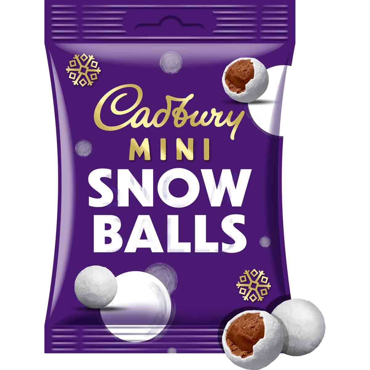 Cadbury Mini Snow Balls Bag (80g) - Chocolate Gifts Heaven