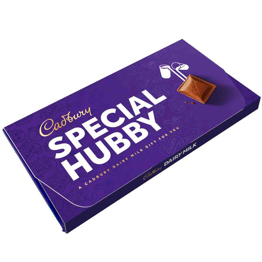 Cadbury Special Hubby Dairy Milk Chocolate Bar with Gift Envelope - Chocolate Gifts Heaven