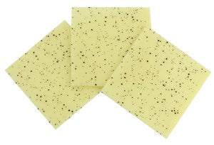 Speckled, white chocolate panels - Box of 27