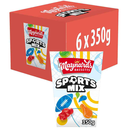 Maynards Bassetts Sports Mix Carton 350g Box of 6