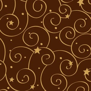 Swirls & Stars, chocolate transfer sheets x2