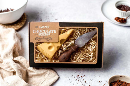 Swiss Cheese Slice & Cheese Knife Gift Box