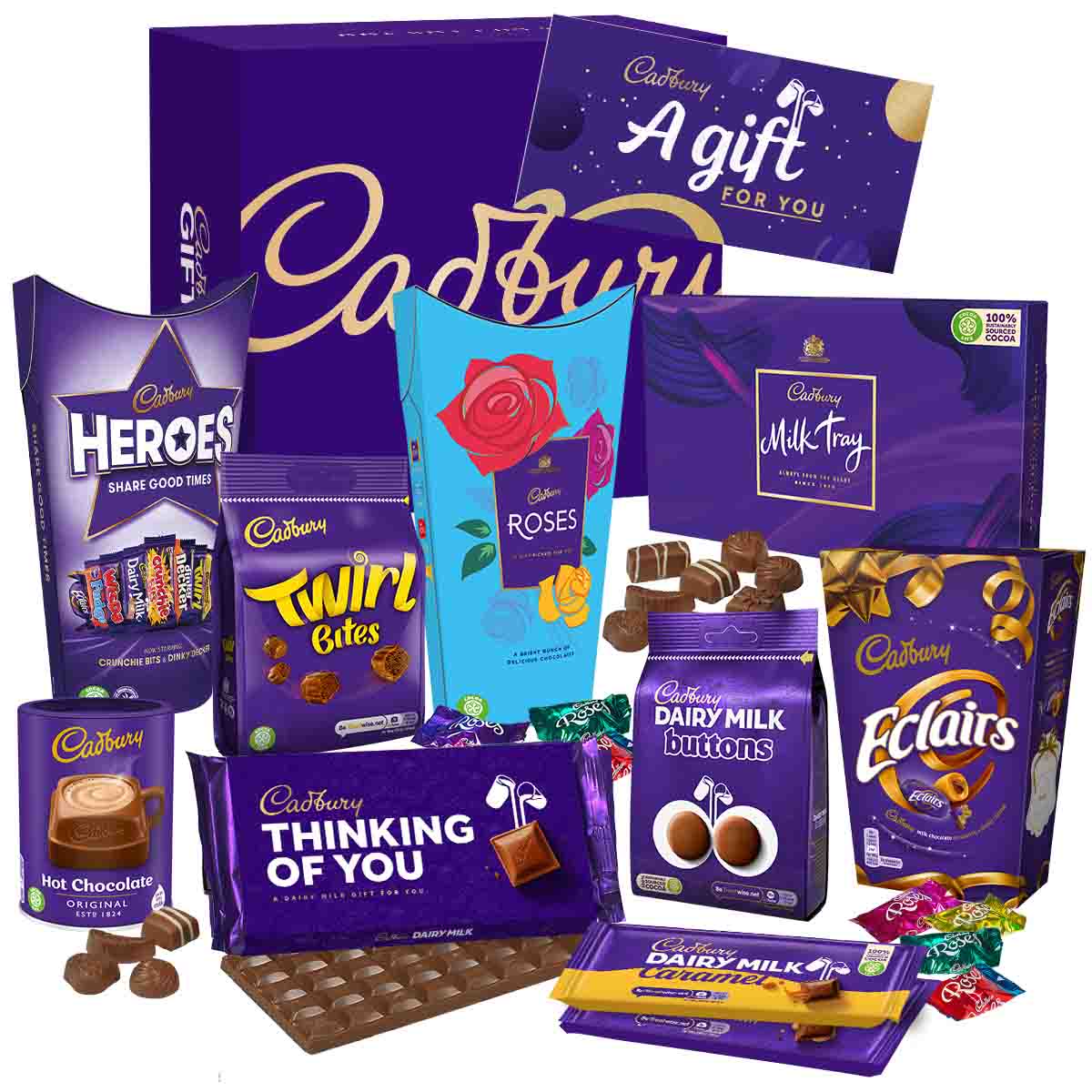 Cadbury Thinking Of You Chocolate Sharing Hamper - Chocolate Gifts Heaven