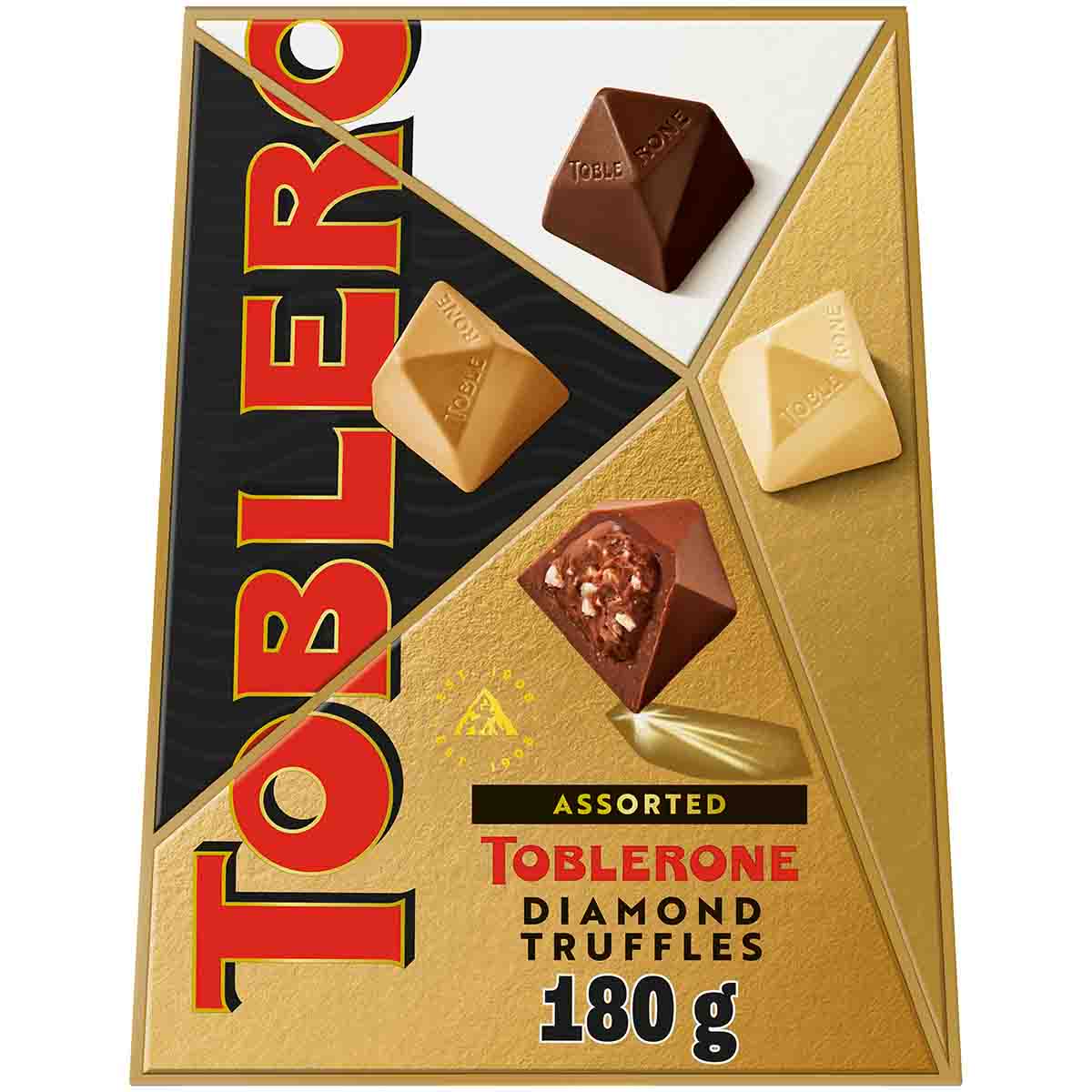 Assorted Toblerone Diamond Truffles Chocolate Box 180g – Chocolate ...